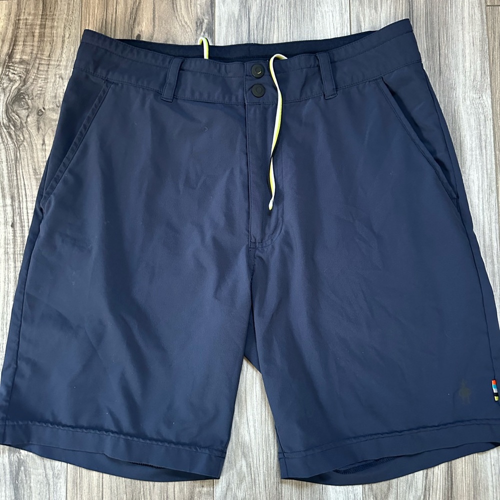Smartwool 8” Athletic Stretch Lightweight Navy Blue Men's Shorts in Size Small
